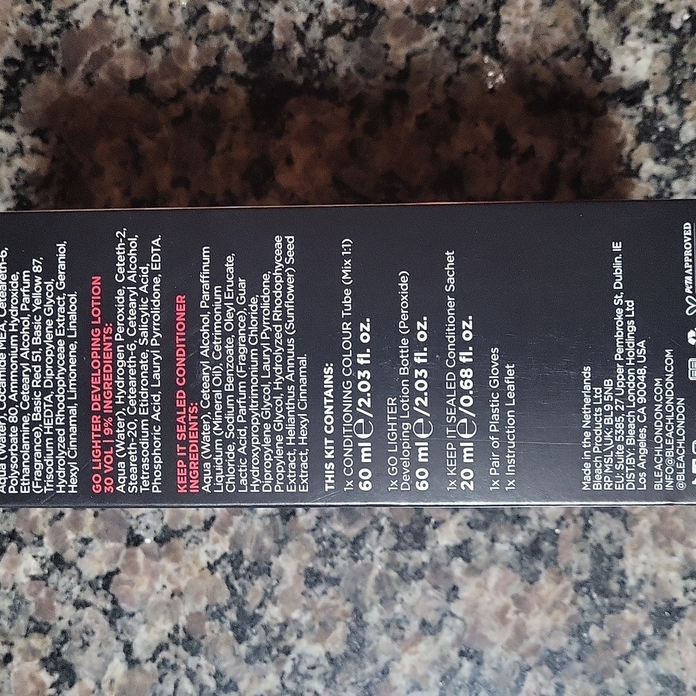 No Bleach London Vivid RED Hair Dye V66 NIB permanent vegan dye blends grays - Picture 6 of 8